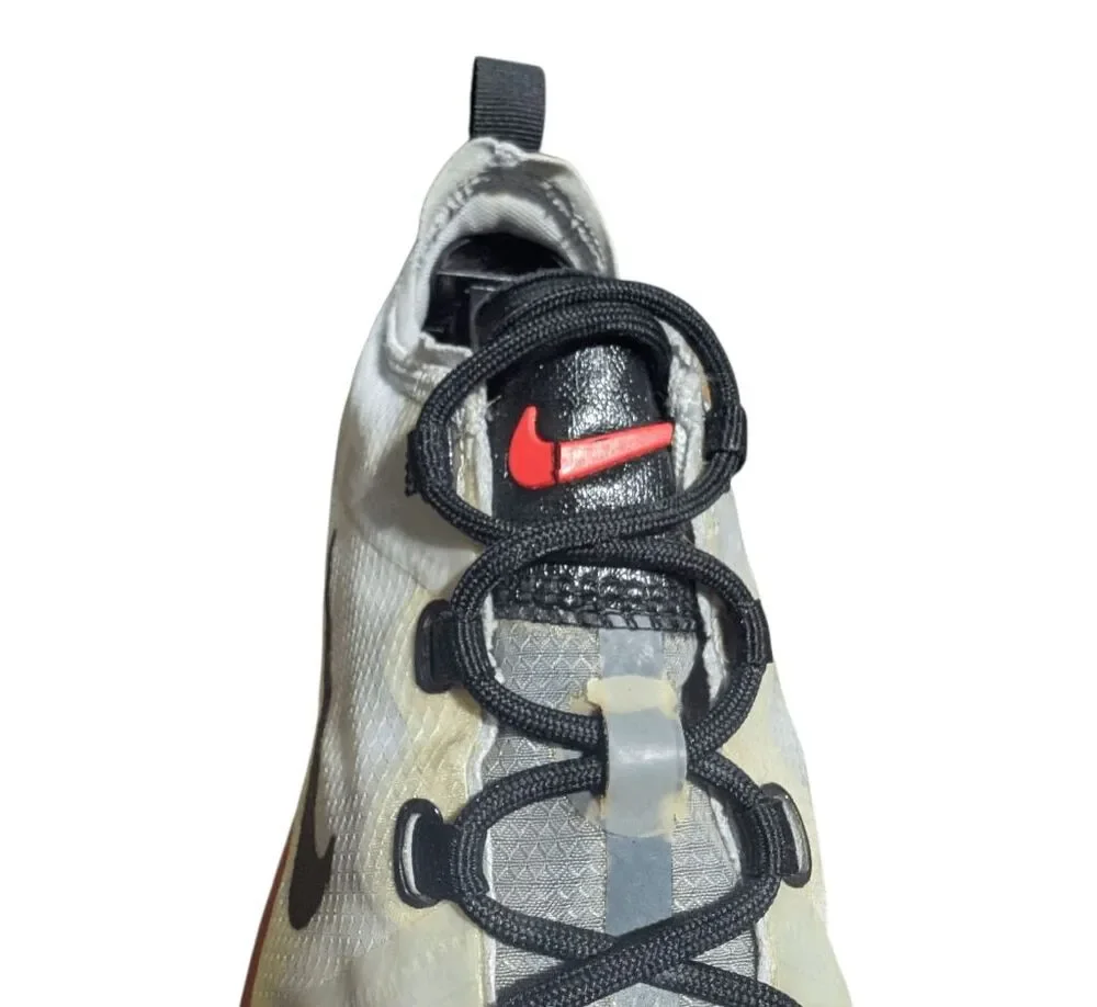 NIKE Air VaporMax 2019 'Pure Platinum Volt Crimson' Running Shoes Size 7
